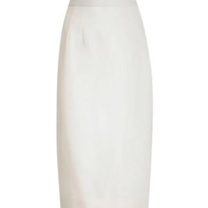 Dolce & Gabbana White Pencil Midi Skirt