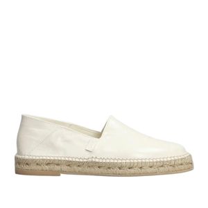 AMI White Leather Espadrilles for men