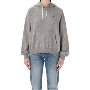 Polo Ralph Lauren Grey Pony Embroidered Drawstring Hoodie