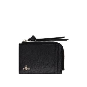 Vivienne Westwood Black Zippered Card Holder