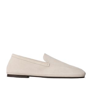 Lemaire White Slip On Flat Loafers for men