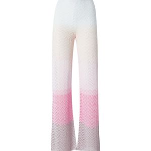 Missoni Pink Chevron-Knit Trousers