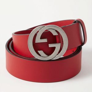 Gucci Red Double G Belt for men