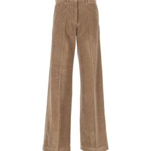 Nine:inthe:morning Natural Casual Trousers With Belt Loops