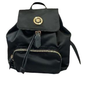 Versace Black Medusa Drawstring Backpack
