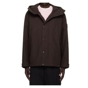 Stone Island Black Weatherproof Cotton Canvas Jacket for men