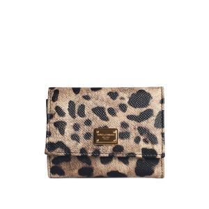 Dolce & Gabbana White Leopard-Printed Wallet