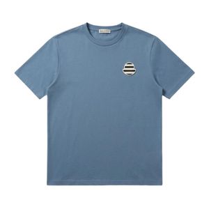 Moncler Blue Short Sleeve T-Shirt for men