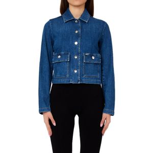 Liu Jo Blue Buttoned-Pocket Jacket