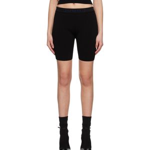 Juun.J Black Logo Sports Shorts