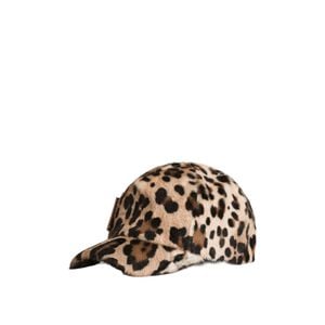 Dolce & Gabbana Brown Leopard-Pattern Baseball Cap for men