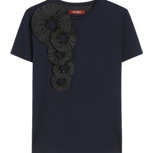 Max Mara Black Studio Pontile Short-Sleeved Crewneck T-Shirt