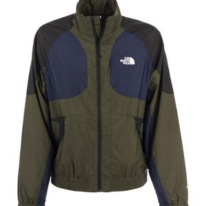 The North Face Green Logo Printed Zipped Jacket for men