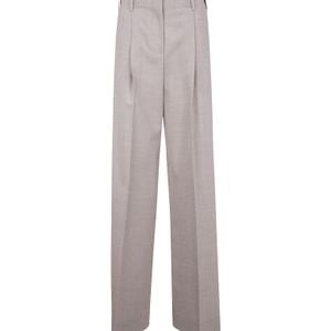 P.A.R.O.S.H. Grey Pleated Casual Trousers