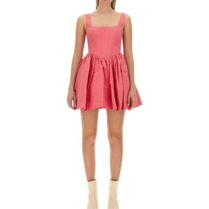 Staud Red Sleeveless Mini Dress