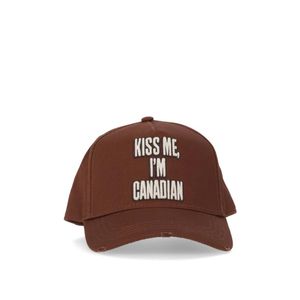 DSquared² Brown Patterned Hat for men