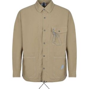 And Wander Natural Cordura Logo Printed Overshirt for men