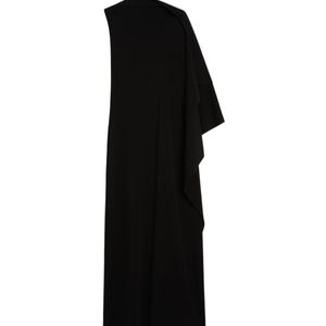 Sportmax Black Ruffled Asymetric Dress
