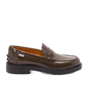 Tod's Brown Penny-Slot Slip-On Loafers