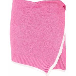 Jacquemus Pink Twisted-Wrap Knitted Mini Skirt