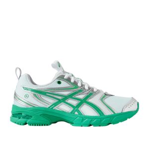 Asics Green Metallic Rubber-Trimmed Mesh Sneakers
