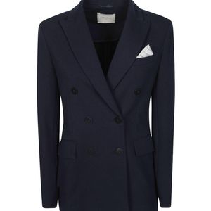 Circolo 1901 Blue Double-Breasted Suit Jacket