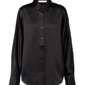 Proenza Schouler Black Caroline Crêpe Shirt