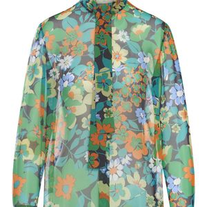 Céline Green Emerald Shirt Silk