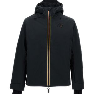 K-Way Black Zip-Up Hooded Jacket for men
