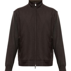Paul & Shark Grey Zip-Up Stand-Collar Cardigan for men