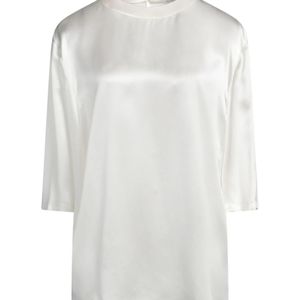 Saint Laurent White Crewneck Tops