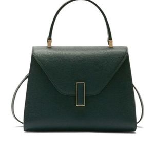 Valextra Green Iside Top Handle Mini Bag