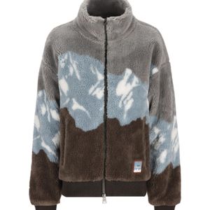 Herno Gray Alpine Teddy Zip Jacket for men