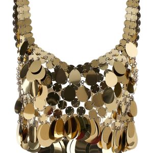 Rabanne Metallic Haut Cropped Top