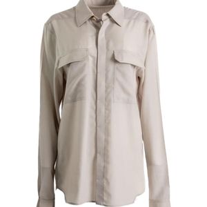 Rick Owens Grey Long Sleeve Buttoned Shirt for men