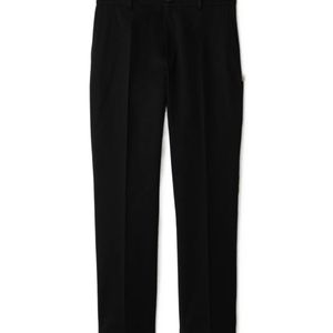 Burberry Black Logo Detailed Tapered Leg Trousers for men