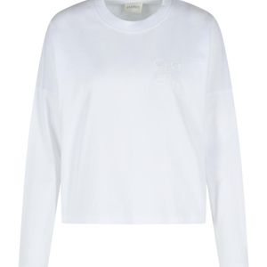 Closed White Crew-Neck Long-Sleeve T-Shirt
