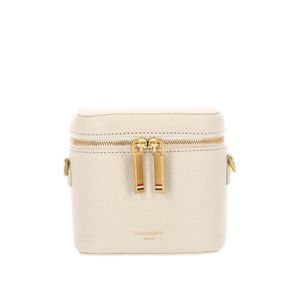 Thom Browne Natural Zip-Around Box Clutch Bag