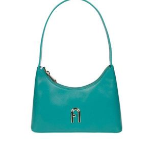 Furla Blue Diamante Logo Plaque Mini Shoulder Bag
