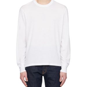 Tom Ford White Long-Sleeved Crewneck T-Shirt for men