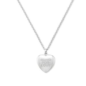 Gucci Metallic Blind For Love Pendant Necklace
