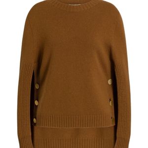 Alberta Ferretti Brown Long-Sleeved Sweater