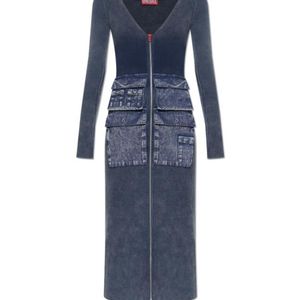 DIESEL Blue M-Melti-Ls Zipped Dress