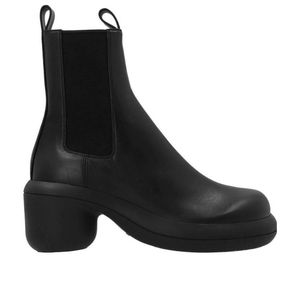 Jil Sander Black Round-Toe Ankle Boots