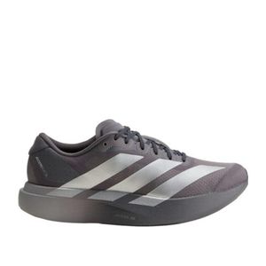 Adidas Grey Round-Toe Sneakers for men