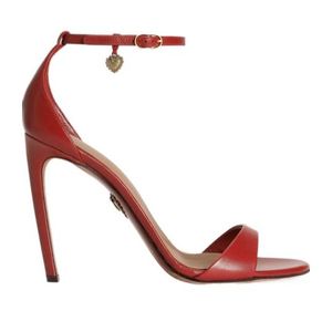 Dolce & Gabbana Red Leather Sandals