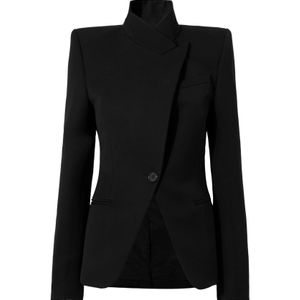 McQueen Black Twisted Spliced Jacket