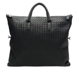 Bottega Veneta Black Knitted Handbag
