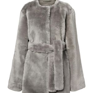 Totême Grey Shearling Jacket
