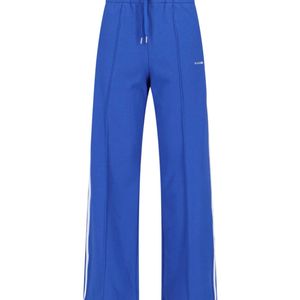 P.A.R.O.S.H. Blue P.A.R.O..H. Logo Embroidered Straight Poplin Trousers